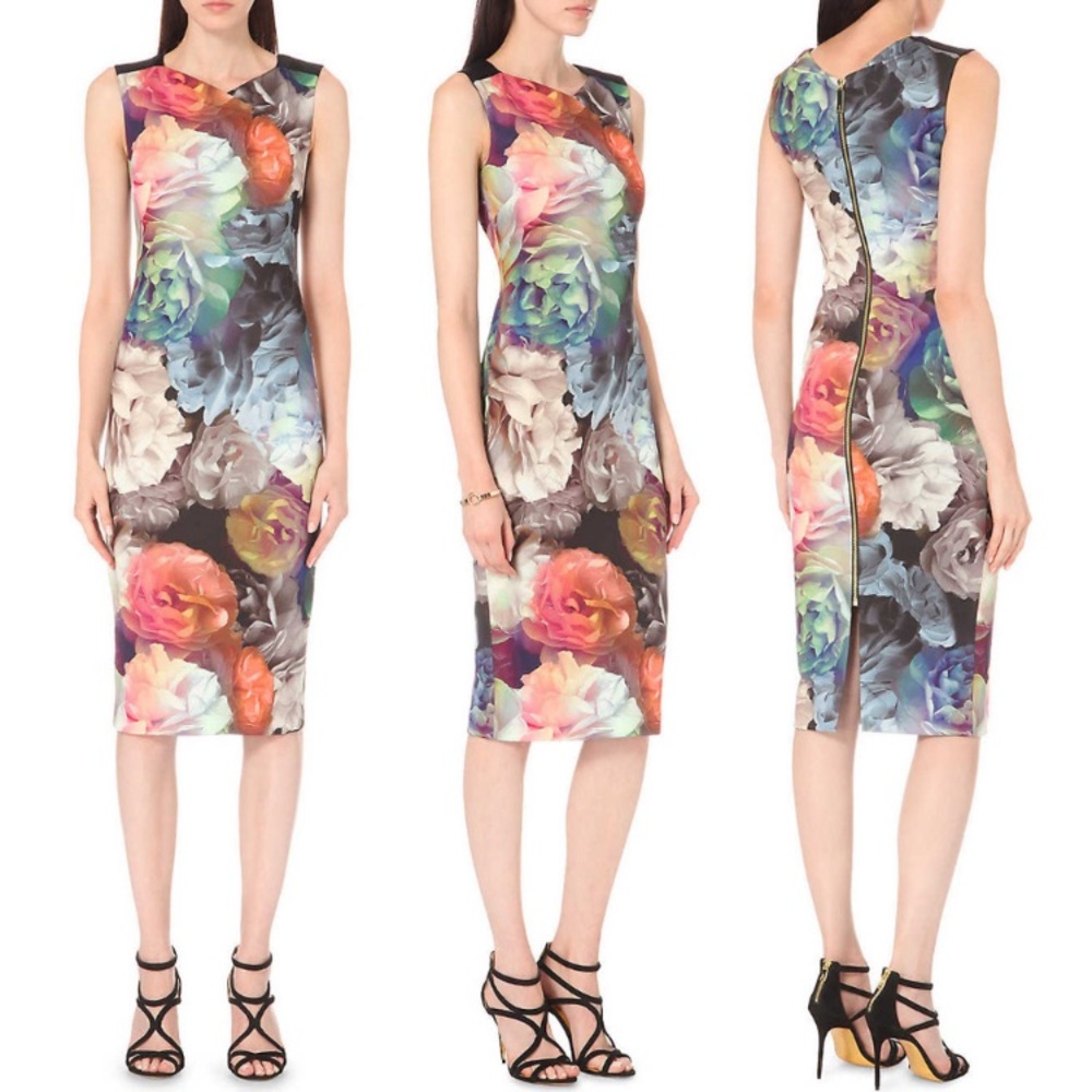 Ted Baker Mayzi Technicolor Floral Midi Dress 2
